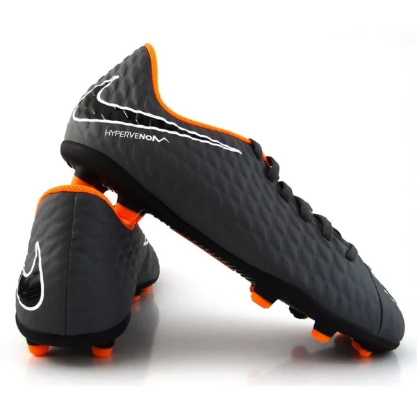 luxe soldes Nouveau ❤️ Rugby Adulte Nike Jr. Hypervenom Phantom 3 Club (fg) Firm-ground Football 🥾 Boots – Dark Grey GRIS 🧨 1