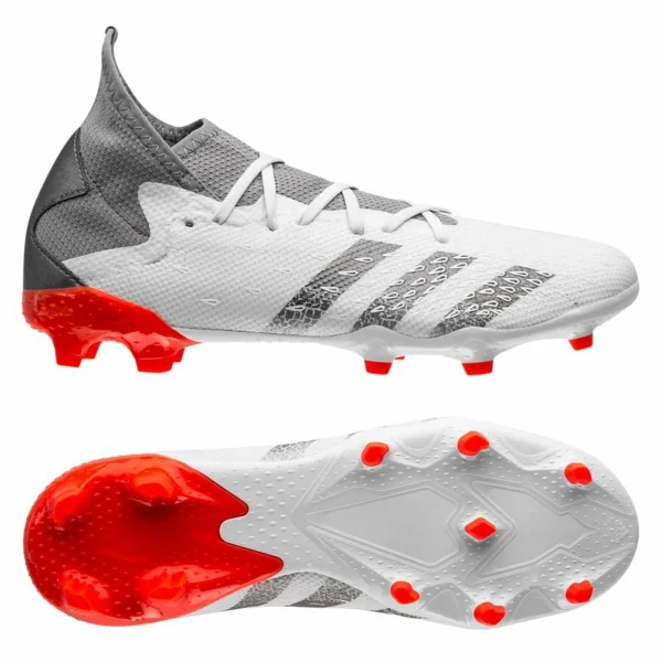 marque pas cher en ligne Bon marché 🥰 Football Homme Adidas Chaussures De Football Adidas Predator Freak.3 Fg BLANC ❤️ 1