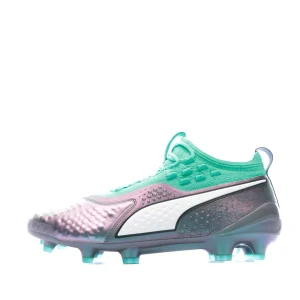 Top 10 👏 Football Homme Puma One Chaussures De Foot Gris/vert Homme Puma GRIS ❤️ soldes 10