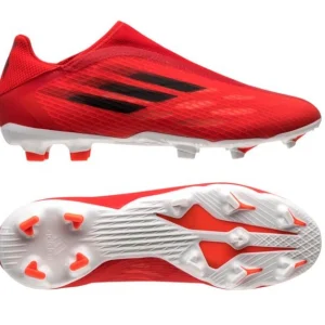 Boutique Tout neuf 🛒 Football Homme Adidas Chaussures De Football Adidas X Speedflow.3 Laceless Fg ROUGE ⌛ 14