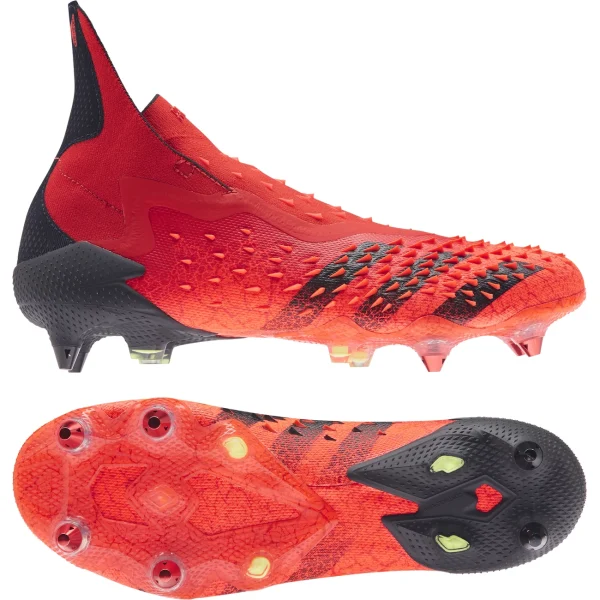 mode pas cher Top 10 🥰 Football Homme Adidas Chaussures Adidas Predator Freak+ Sg ROUGE 🧨 3