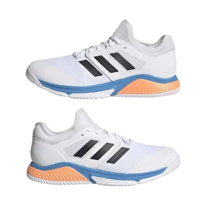 grande qualité Remise 🎁 Handball Homme Adidas Chaussures Indoor Adidas 90 Court Team Bounce BLANC ✨ 16