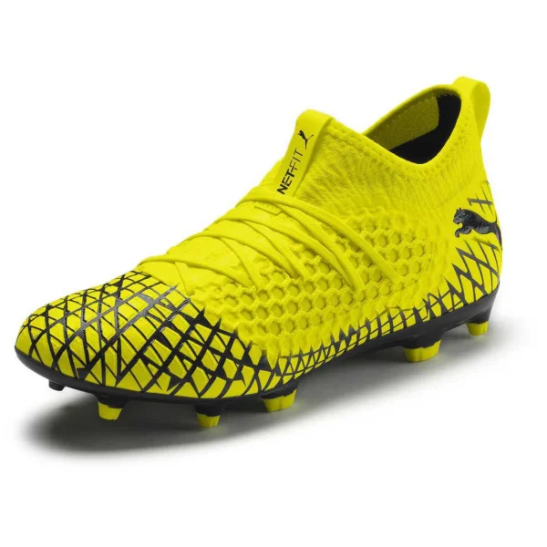 Budget 🌟 Football Homme Puma Chaussures De Football Puma Future 4.3 Netfit Fg/ag JAUNE 😉 soldes en ligne 1